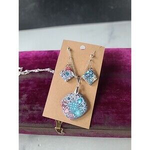 Multicolored Polymer Clay Jewelry Set, NEW
